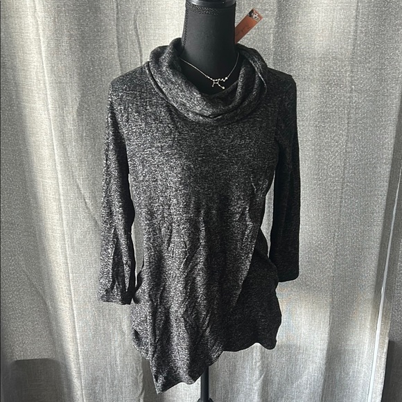 White House Black Market Gray Cowl Neck Sweater - Picture 1 of 4